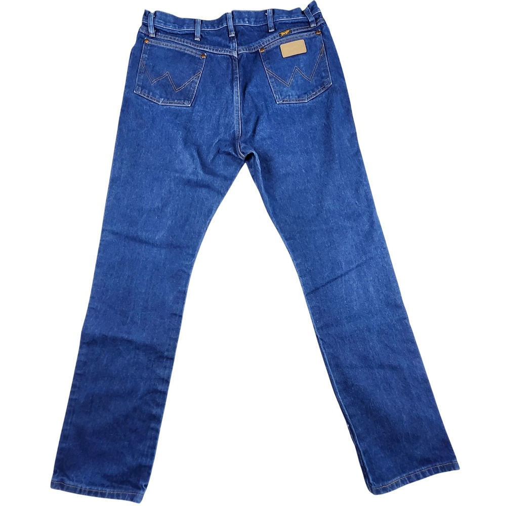 Wrangler Jeans Mens 40x36 Blue (Fit 38x35) Cowboy Cut Original Fit 13MWZ Western - Picture 5 of 9